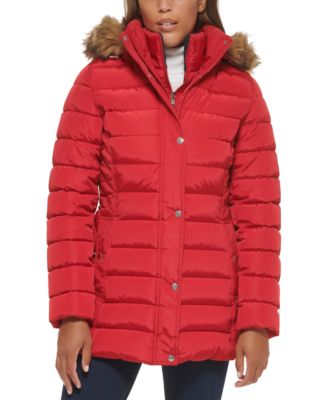 Puffa coats with fur hoods on sale