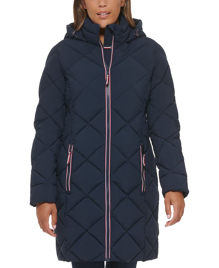 Tommy Hilfiger Women's Hooded Quilted Puffer Coat & Reviews Coats