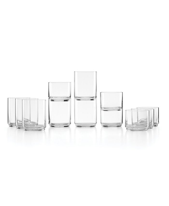 Stacked Glassware 12 Piece Set by World Market