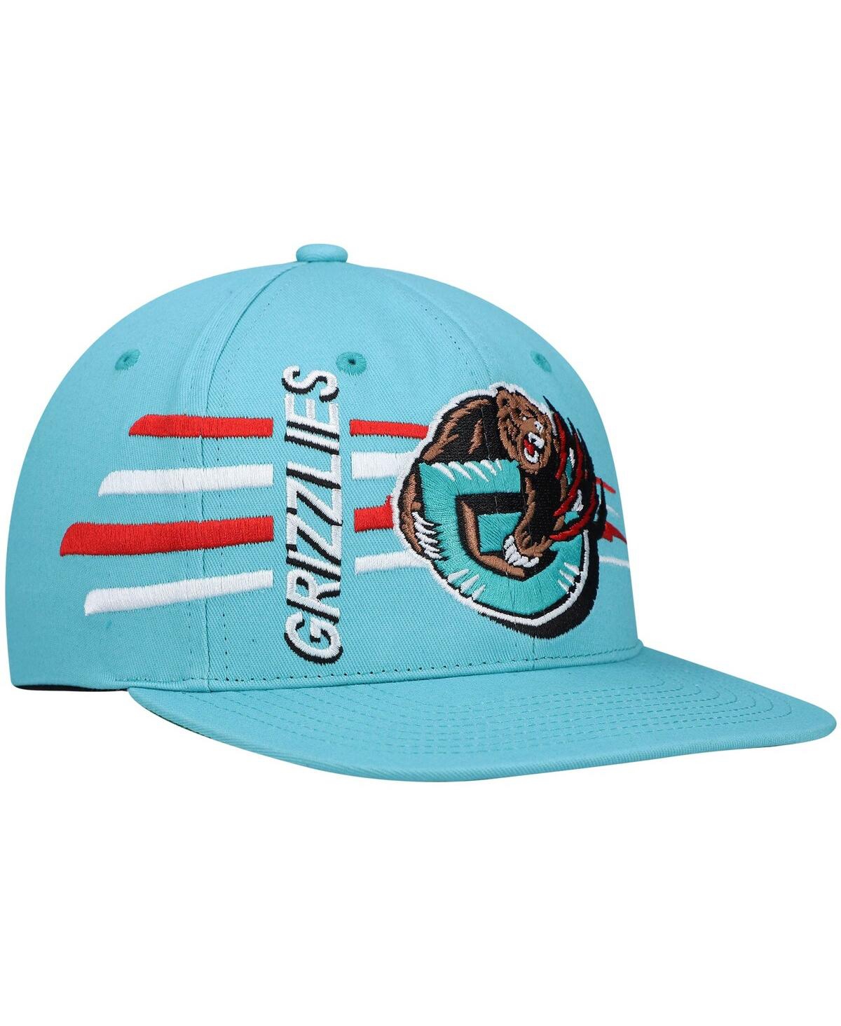 Men's Mitchell & NessVancouver Grizzlies Hardwood Classics Retro Bolt Deadstock Snapback Hat - Turquoise