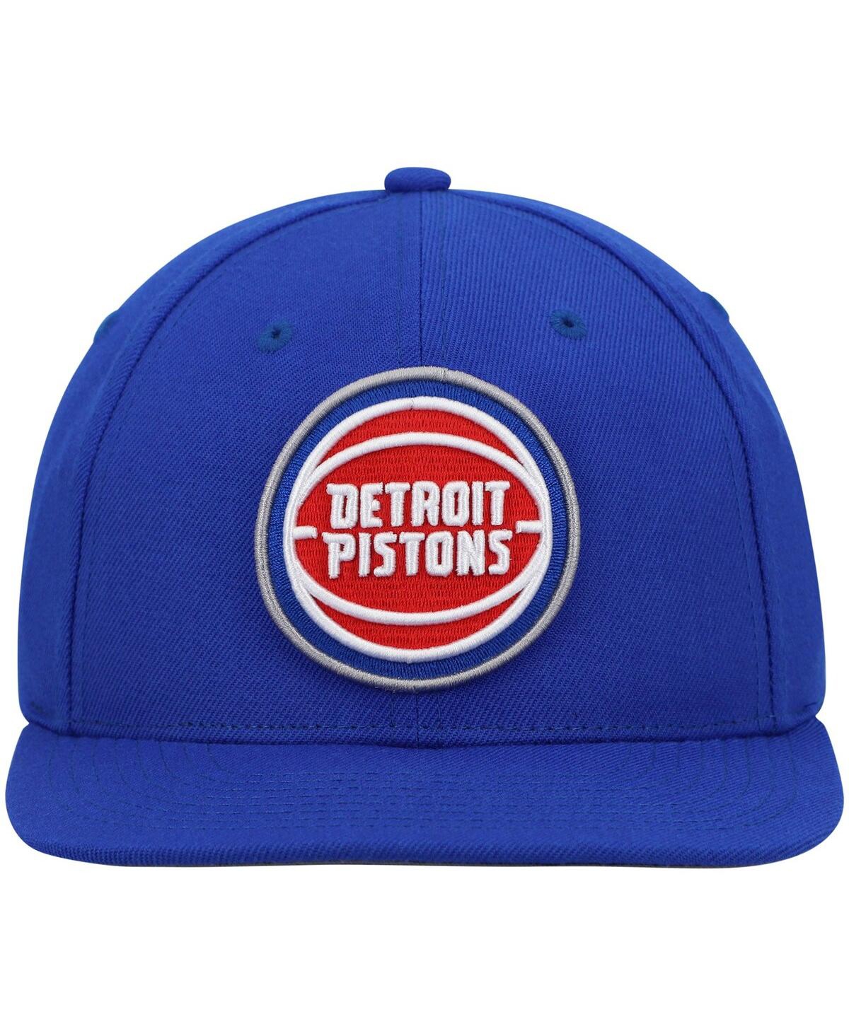 Mitchell & Ness Men's  Blue Detroit Pistons Ground 2.0 Snapback Hat In Blue