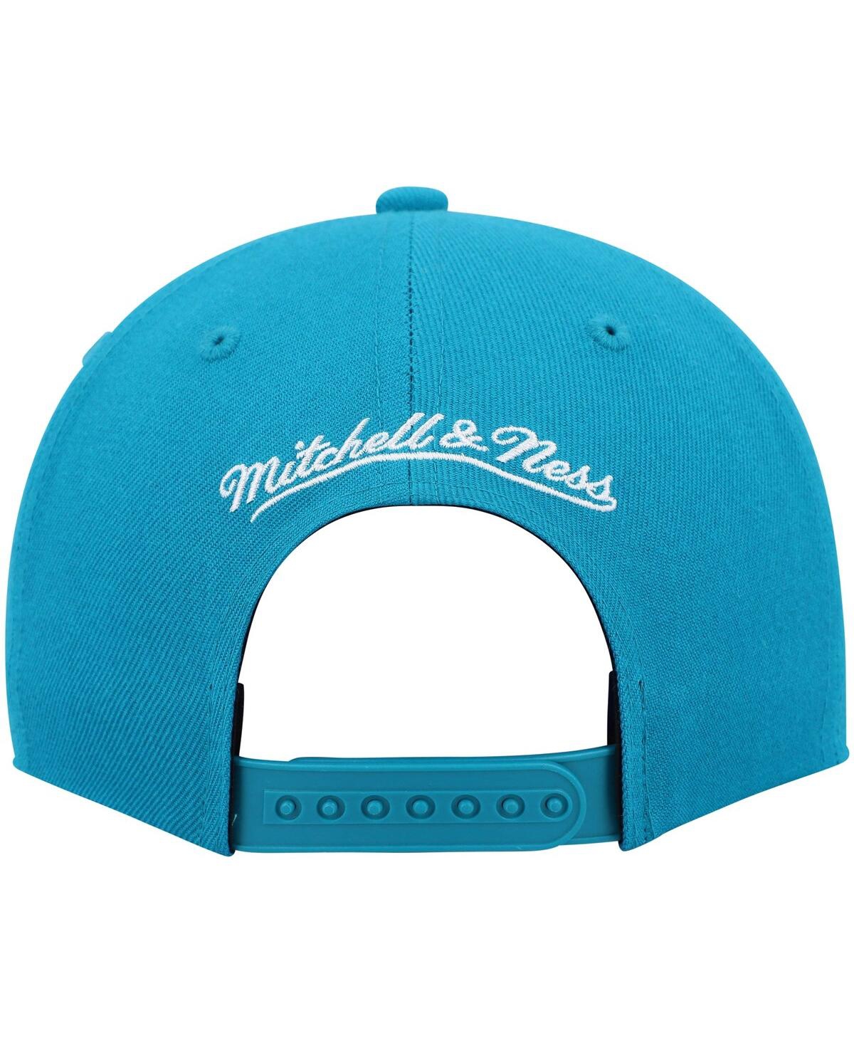 Mitchell & Ness Men's  Teal Charlotte Hornets Hardwood Classics Team Ground 2.0 Snapback Hat In Teal