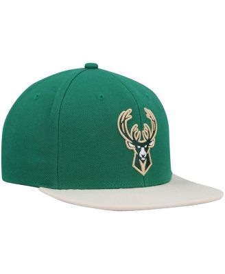 Men's Hunter Green, Cream Milwaukee Bucks Team Two-Tone 2.0 Snapback Hat