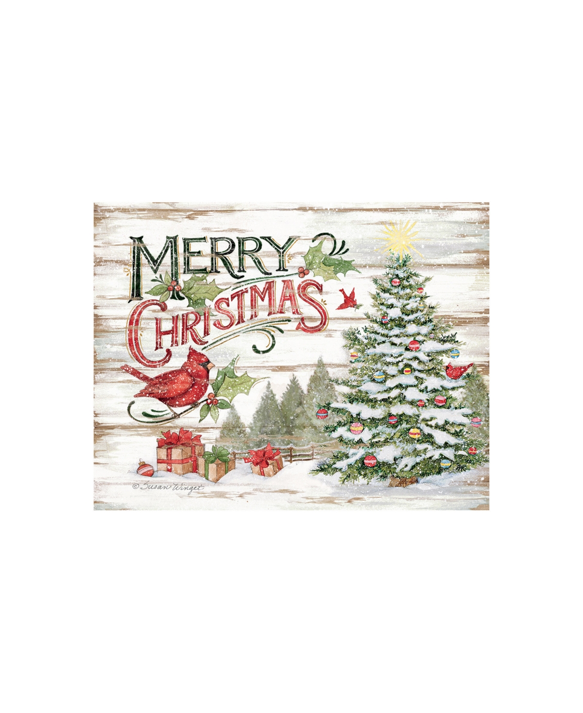 Pine Forest Boxed Christmas Cards - Multi