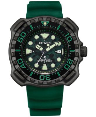 Citizen - Eco-Drive Men's Promaster Dive Green Strap Watch, 47mm