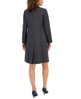 Women's Crepe Topper Jacket & Sheath Dress Suit Set, Regular and Petite