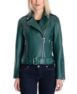 Macys cole haan women's leather jacket hotsell