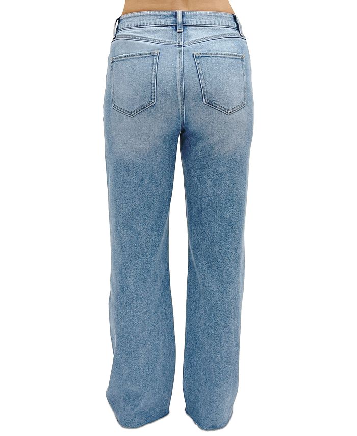 Rewash Juniors' Super High-Rise Wide-Leg Jeans - Macy's