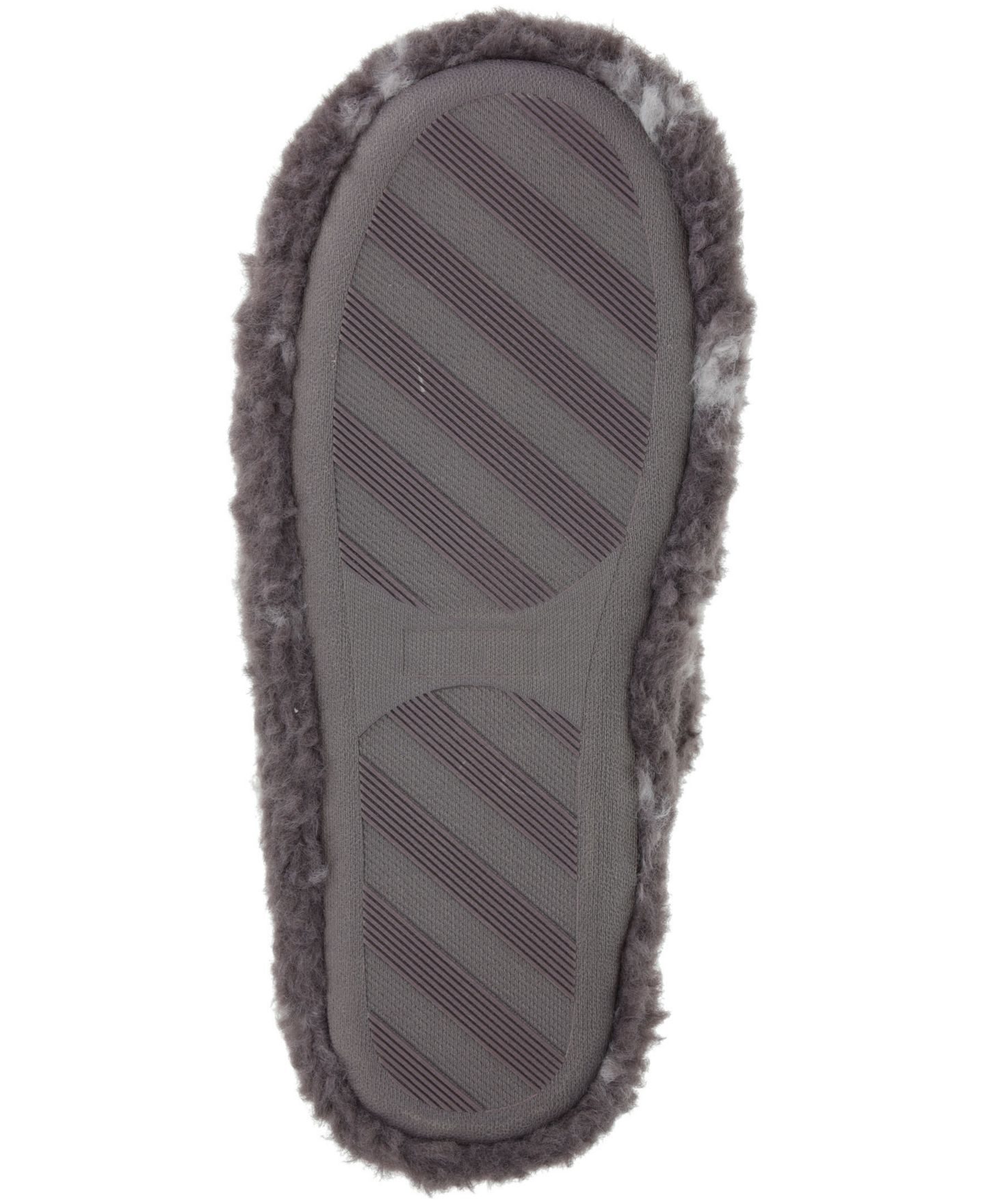 Женские тапочки RACHEL Rachel Roy Martina Sherpa Scuff Slipper, цвет: Серый — фото 5