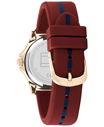 Tommy hilfiger maroon watch hotsell