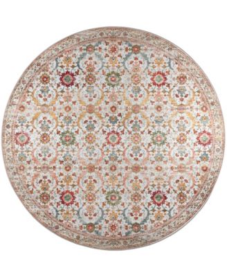 Jericho Washable JC1 8' x 8' Round Area Rug