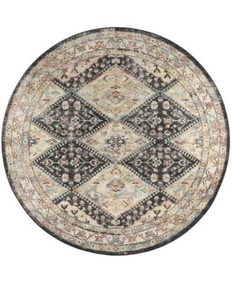 Jericho Washable JC9 8' x 8' Round Area Rug
