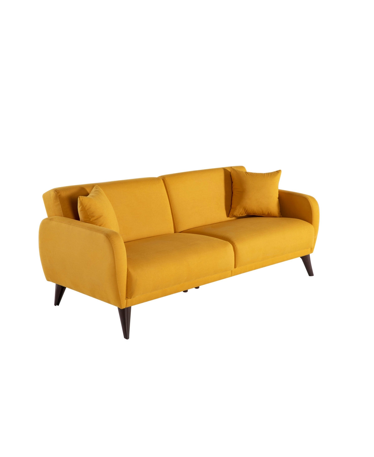 Bellona Sleeper Sofa In A Box With Storage In Yellow