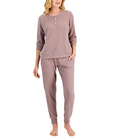 Thermal Henley Pajama Set, Created for Macy's