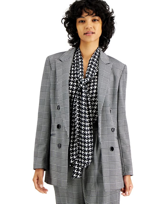 Bar III Women's Double Breasted Duster Jacket Pink Size X-Small