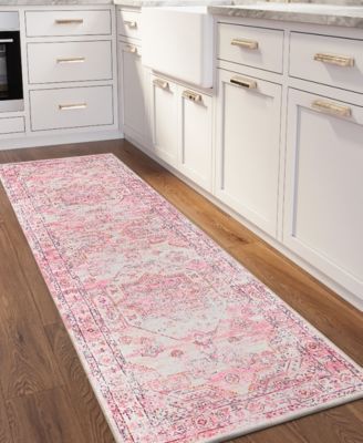 Jericho Washable JC5 2'6" x 10' Runner Area Rug