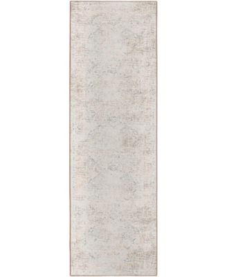 Jericho Washable JC3 2'6" x 12' Runner Area Rug