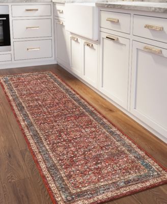 Jericho Washable JC7 2'6" x 12' Runner Area Rug
