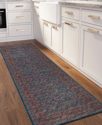 Jericho Washable JC7 2'6" x 12' Runner Area Rug