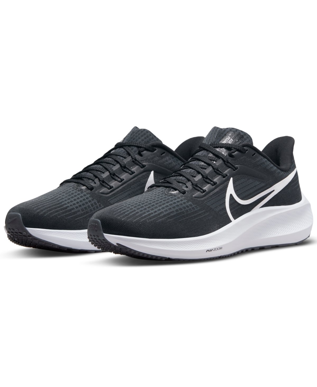 Nike Air Zoom Pegasus 39 Mesh Sneakers In Black/white