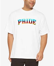 Men's Big and Tall Pride Tie-Dye Logo T-shirt
