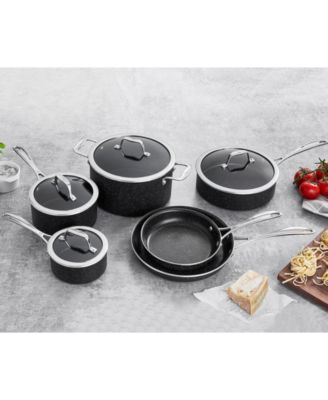 HENCKELS Capri Notte 10 Pc Aluminum Nonstick Cookware Set