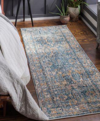 Mirabel MBE2301 2'7" x 7'3" Runner Area Rug