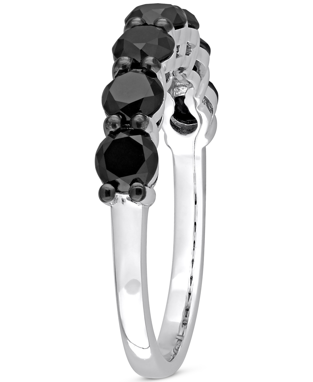 Black Diamond Anniversary Ring (1-3/4 ct. t.w.) in 10k White Gold - 10K White Gold