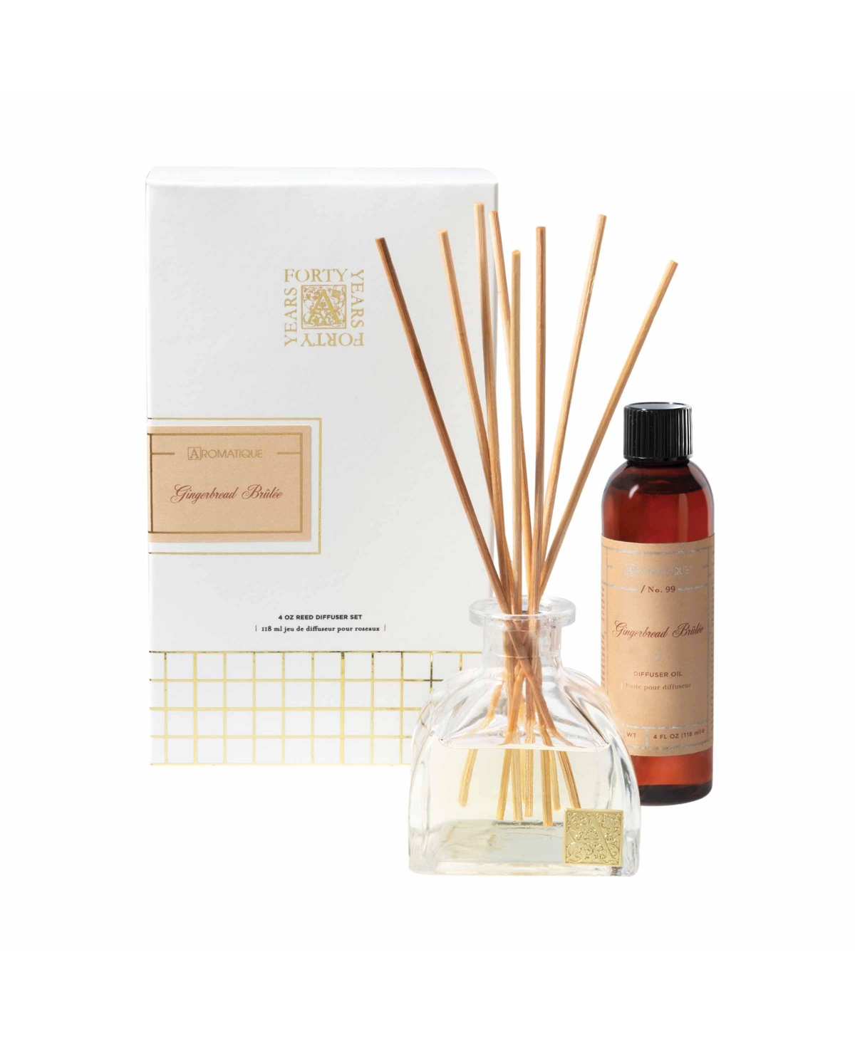 40th Anniversary Gingerbread Brulee Reed Diffuser Set