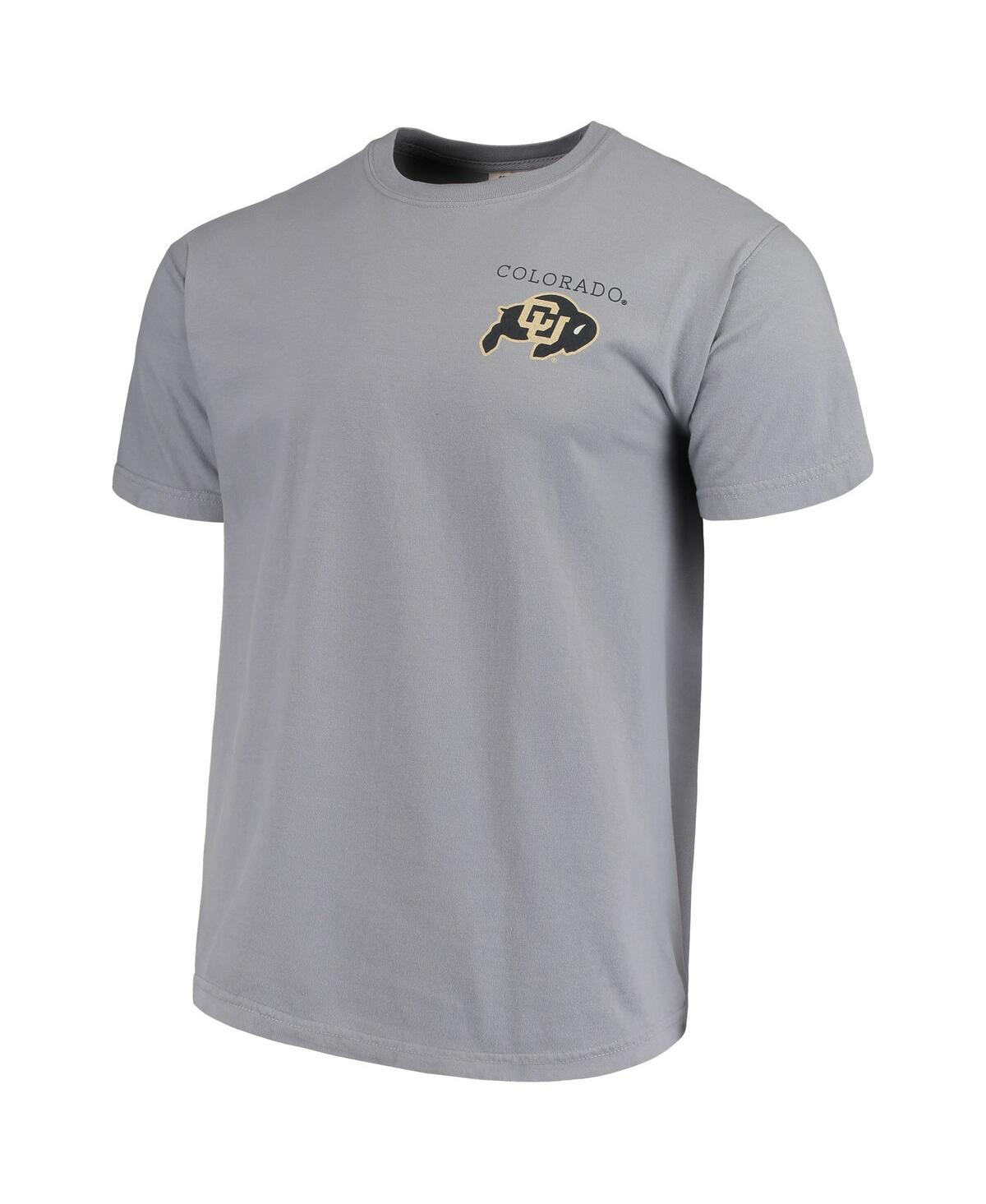 Men'sColorado Buffaloes Comfort Colors Campus Scenery T-shirt - Gray