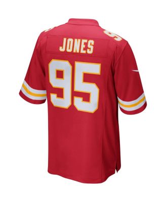 Men's Chris Jones Red Kansas City Chiefs Game Jersey