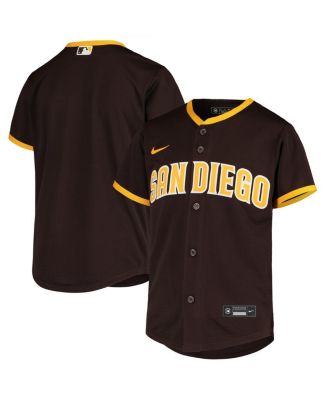 San Diego Padres Women's Plus Size Road Replica Team Jersey - White/Brown