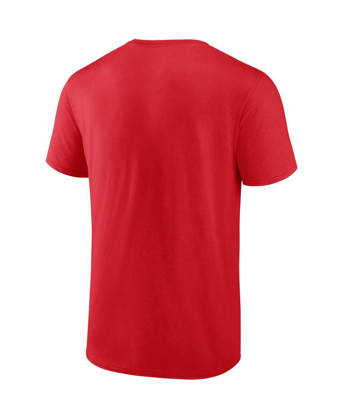 Shop Fanatics Men's  Red Atlanta Braves Iconic Glory Bound T-shirt