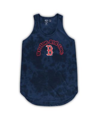 Women's Navy Boston Red Sox Plus Size Jersey Tank Top and Pants Sleep Set