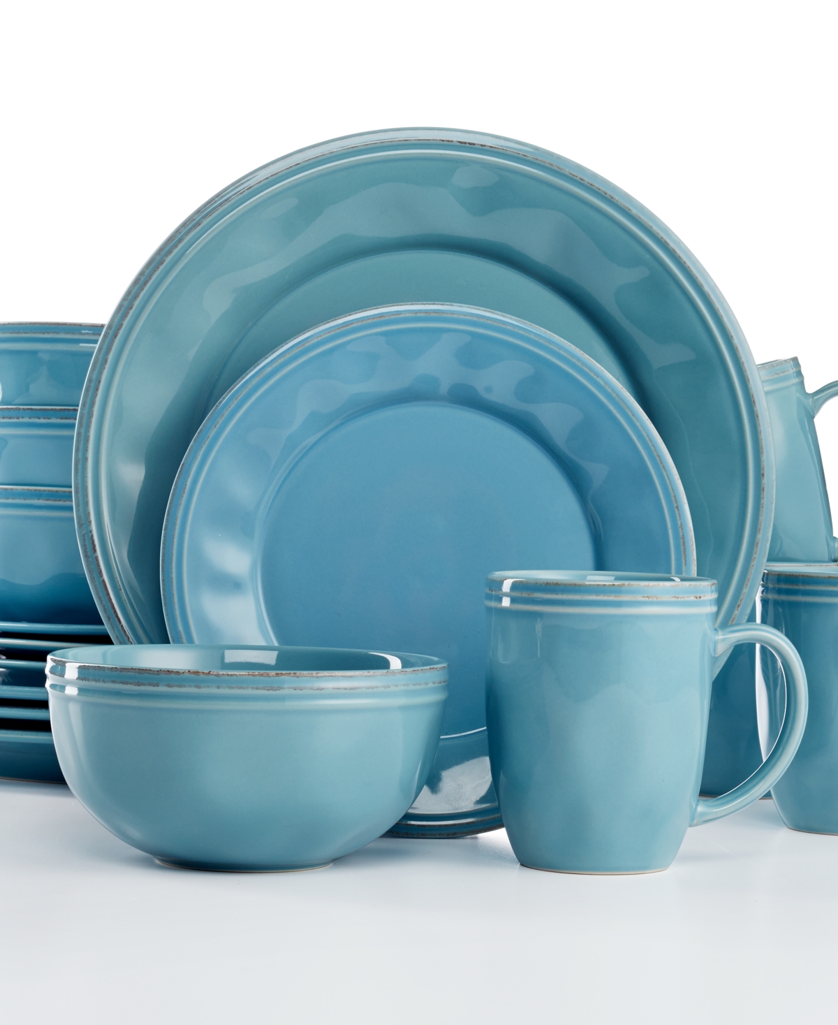 Rachael Ray Cucina 16 Pc. Dinnerware Set, Service For 4 In Blue