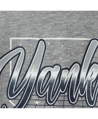 Big Girls Heathered Gray New York Yankees Bleachers T-shirt