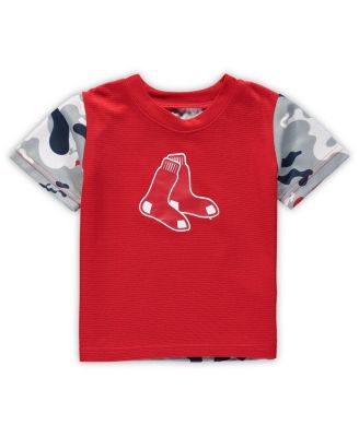 Newborn and Infant Boys and Girls Red, Navy Boston Red Sox Pinch Hitter T-shirt and Shorts Set