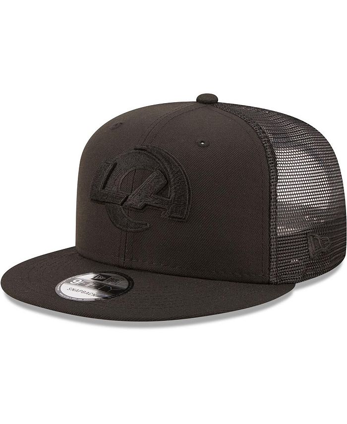 New Era Men's Black Los Angeles Rams Classic 9Fifty Trucker Snapback ...