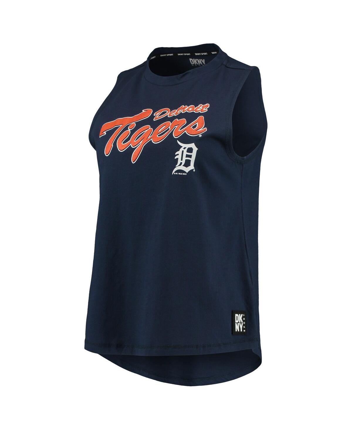 Shop Dkny Women's  Sport Navy Detroit Tigers Marcie Tank Top