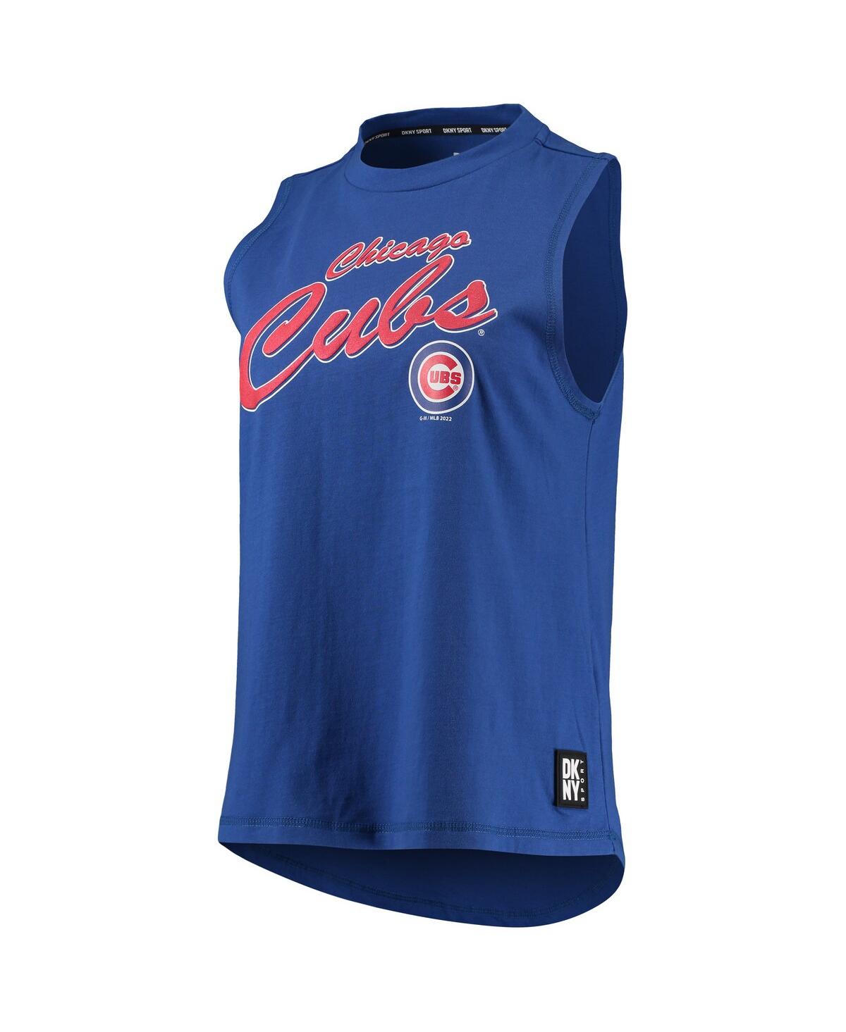 Shop Dkny Women's  Sport Royal Chicago Cubs Marcie Tank Top