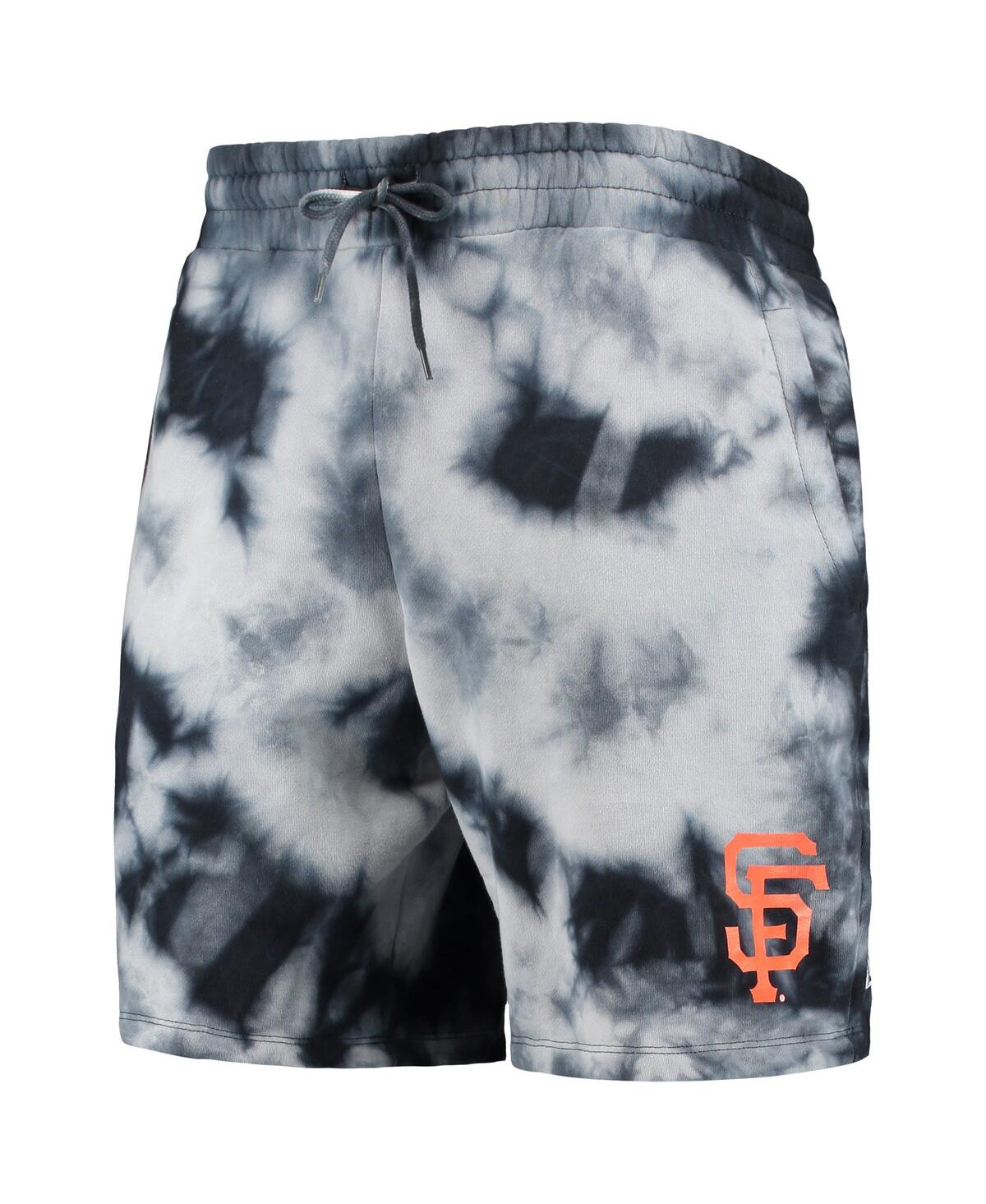 Shop New Era Men's  Black San Francisco Giants Team Dye Shorts