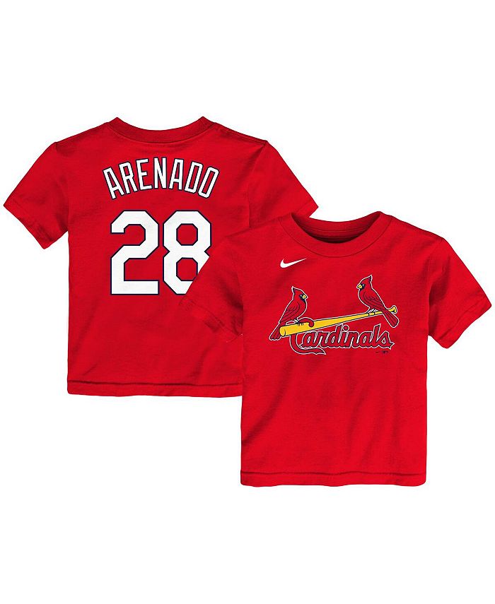 Men's Nike Nolan Arenado Red St. Louis Cardinals Name & Number T-Shirt Size: Small