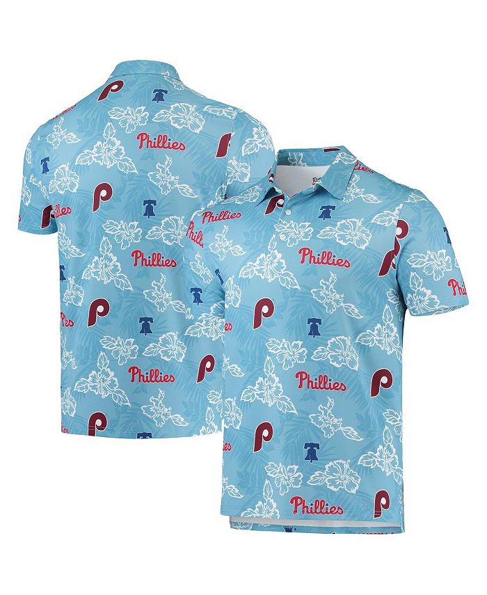 Men's Light Blue Philadelphia Phillies Performance Polo Shirt