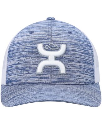 Men's Heather Powder Blue, White Sterling Trucker Snapback Hat