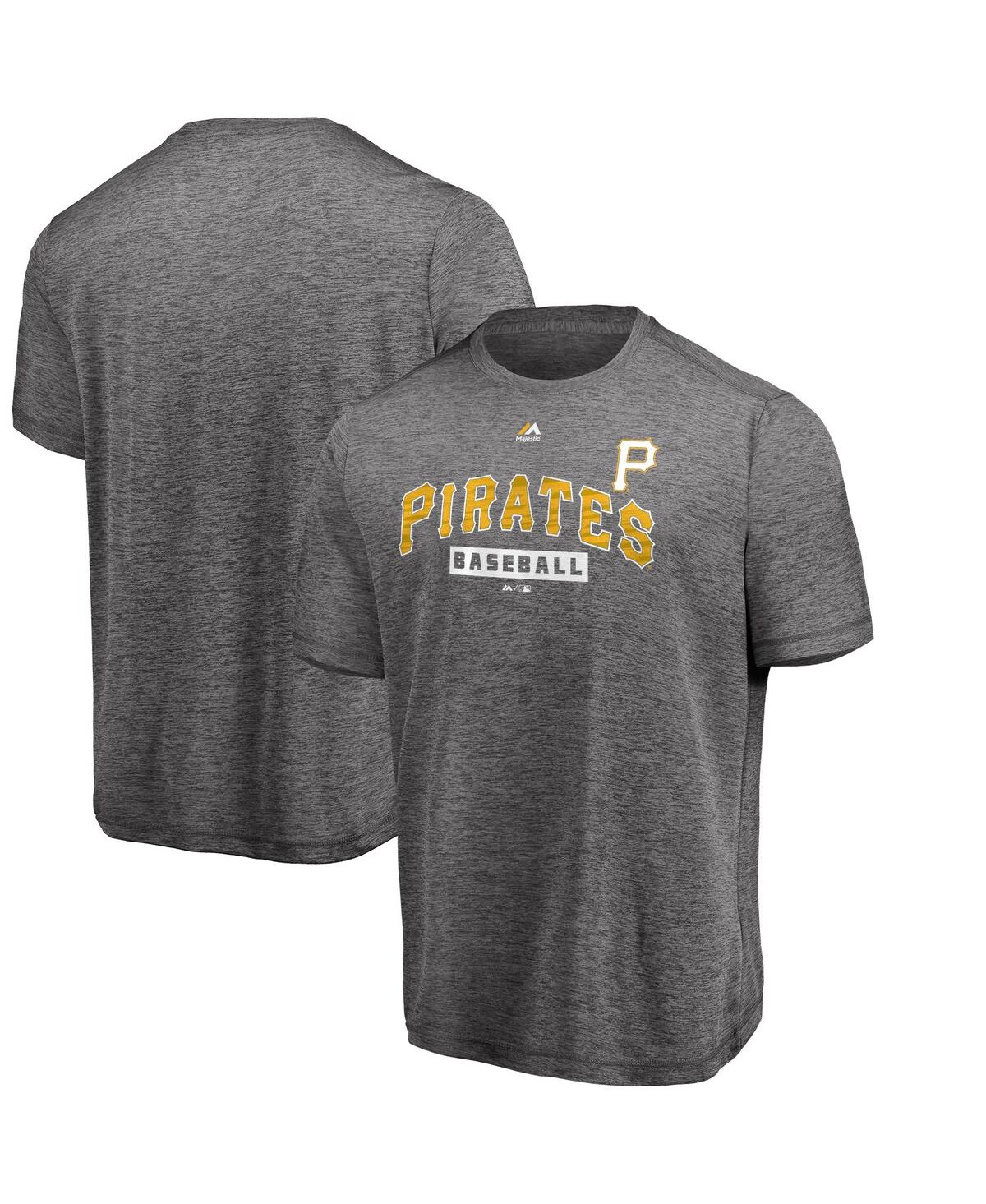 Men's Pittsburgh Pirates Majestic Gray Official Fandom T-Shirt