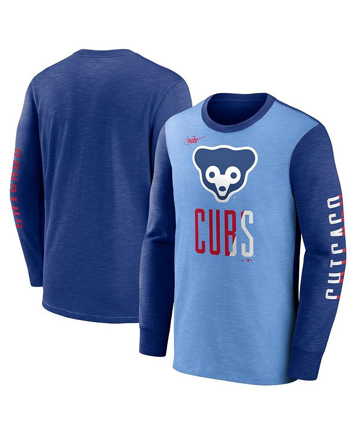 Men's Nike Navy Chicago Cubs Cooperstown Collection Logo T-Shirt 