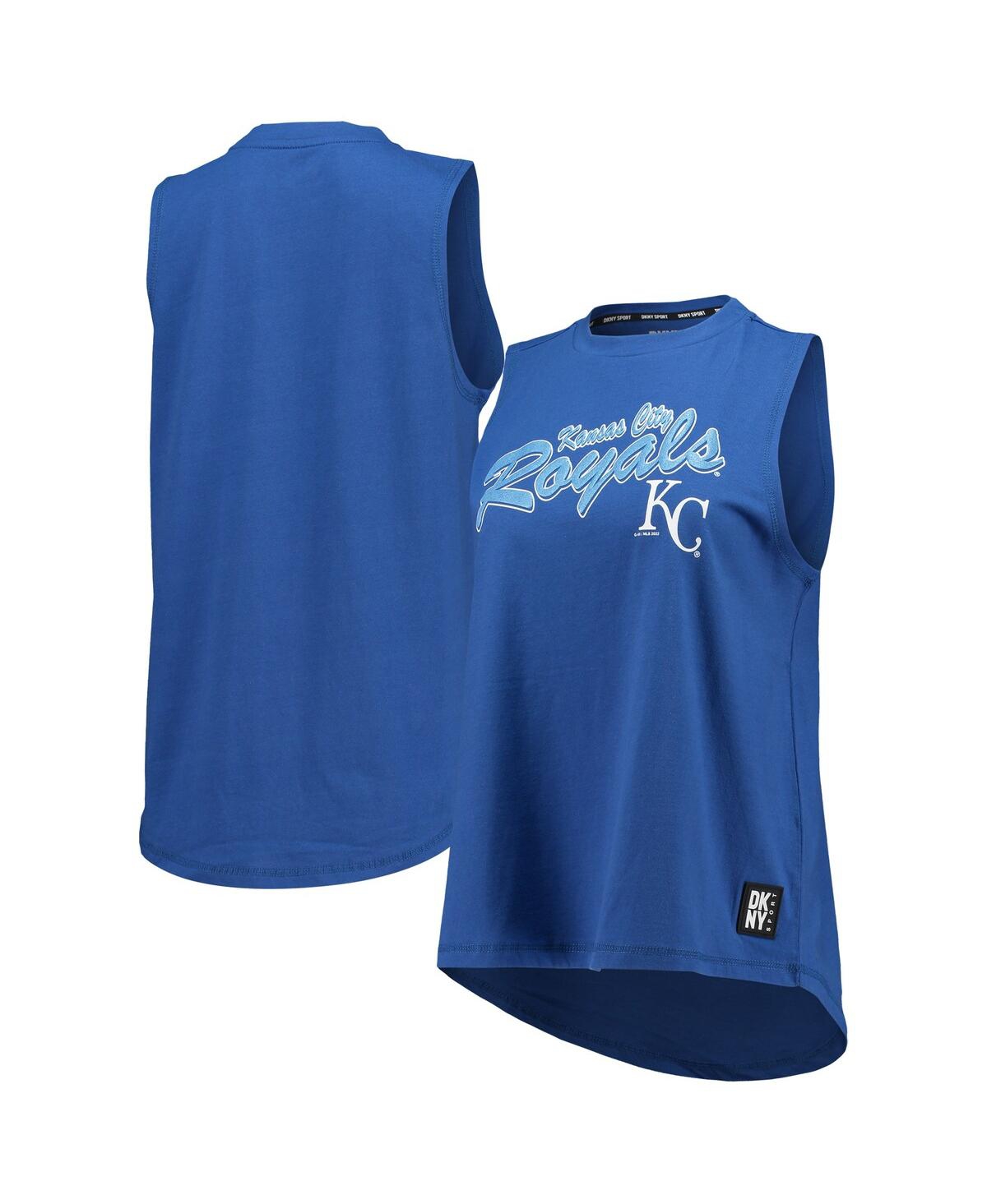 Dkny Women's  Sport Royal Kansas City Royals Marcie Tank Top In Royal