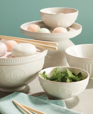 French Perle Luna Nesting Dinnerware Set, 8 Piece