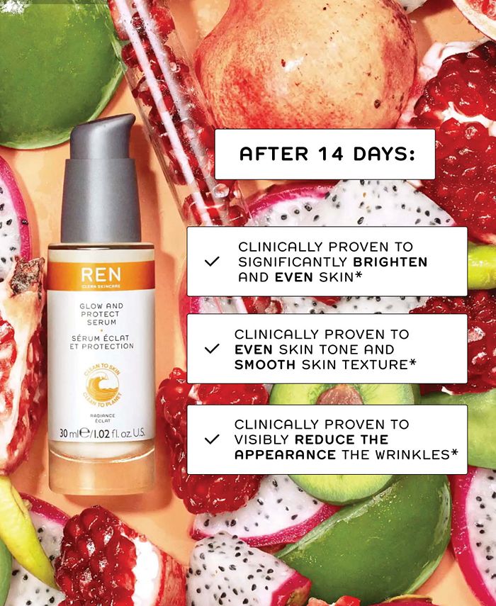 Ren Clean Skincare Radiance Glow & Protect Serum Macy's