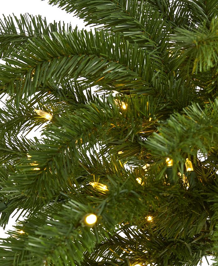 Nearly Natural Christmas Palm Artificial Tree with Lights, 60" Macy's